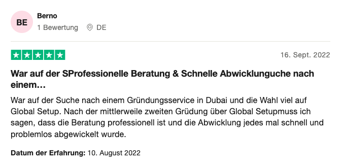 feedback global setup berno