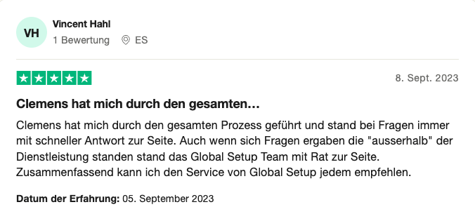 feedback configuration globale vincent