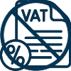 vat excempt icon